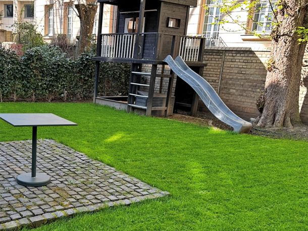 Perfekt verlegter Rollrasen durch die Rollrasen-Profis